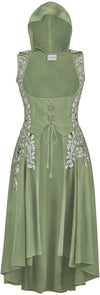 Tauriel Maxi Overdress Limited Edition Lemongrass Green Silver Embroidery