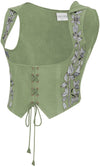 Tauriel Top Limited Edition Lemongrass Green Silver Embroidery