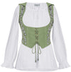 Tauriel Top Limited Edition Lemongrass Green Silver Embroidery