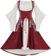 Tauriel Maxi Set Silver Embroidery
