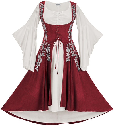Tauriel Maxi Set Silver Embroidery
