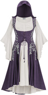 Tauriel Maxi Set Limited Edition Midnight Lavender Silver Embroidery