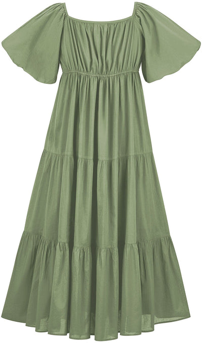 Belle Maxi Chemise Limited Edition Lemongrass Green